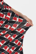 Red Fox Gathered Dress