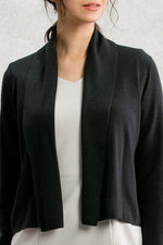 Charcoal Gray Kanazawa Short Cardigan