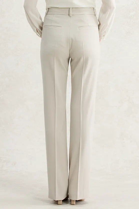 All-Season Material: Smart Stretch Smart Stretch Beige Straight Pants