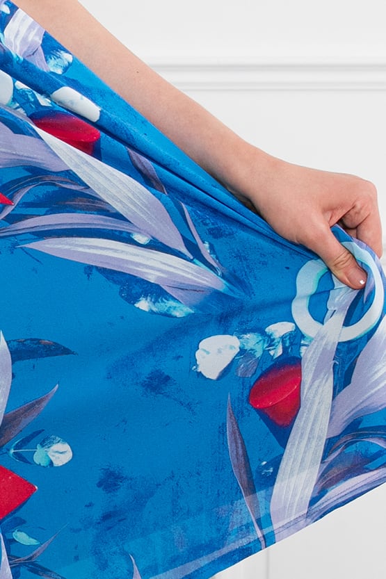 Stretch Chiffon: Aquarium Marilyn Dress