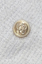 Stretch Lame Tweed: No-Collar Short Jacket