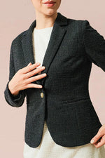 Stretch Lame Tweed: Tailored Jacket