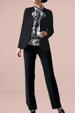 Smart Stretch: Black No-Curl Long Jacket