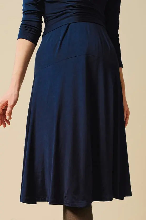 Brushed Back: Fleece-Lined Cache-Coeur Dress (With Anti-Static Petticoat)