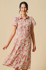 Stretch Chiffon: Stretch Chiffon Genesis Bowtie Shirt Dress