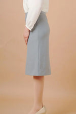 Stretch Jacquard: Back Vent Skirt