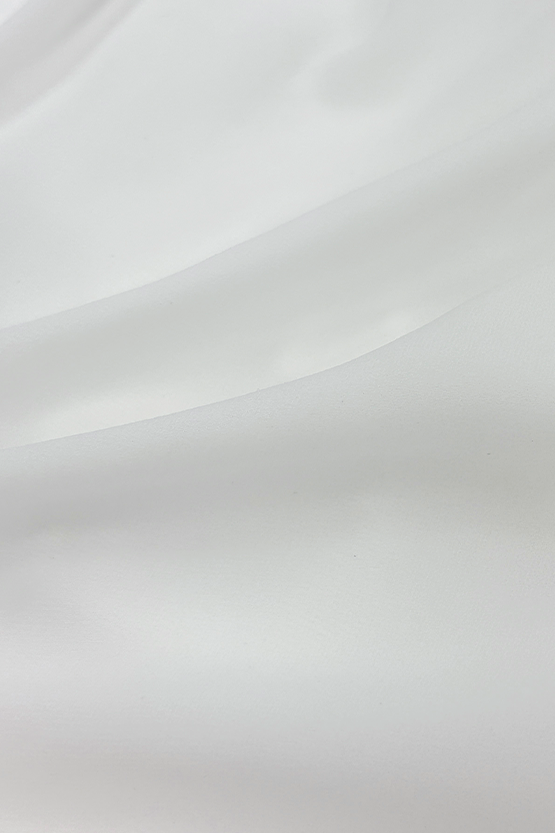 Stretch Chiffon: Square Neck Top