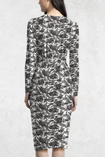 Stretch Jersey: Stretch Jersey Classical Ryukyu Bingata Black Venus Dress