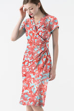 Blue Coral Gather Dress