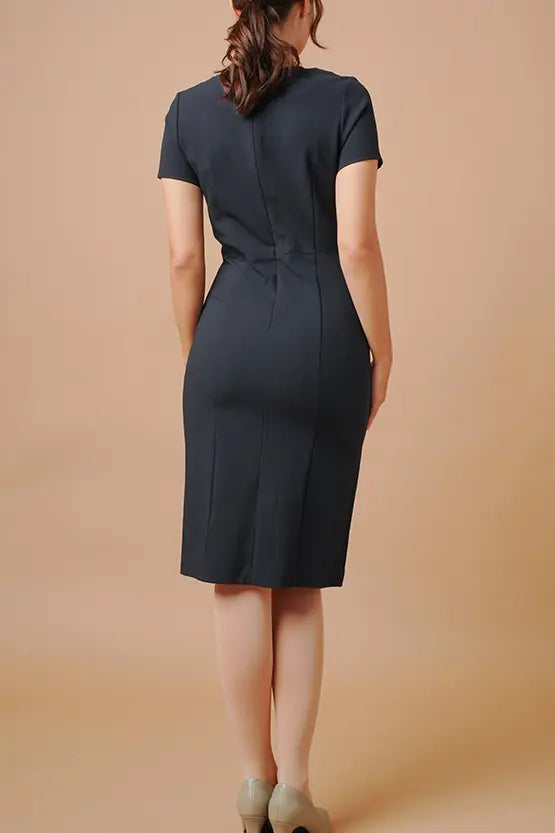 Smart Stretch V-neck I-line Dress