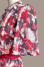 Stretch Chiffon: Passion Mandarin Long Mermaid Dress