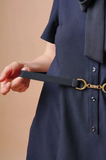 Stretch Sucker: Stretch Seersucker Bow-Tie Shirt Dress