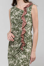 Green Wild Flower Gather Dress