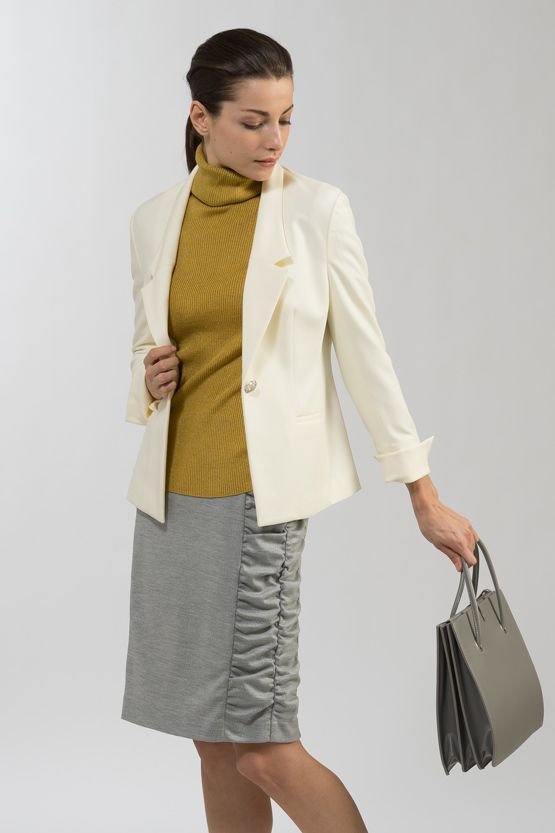 Canary Yellow Turtleneck Knit