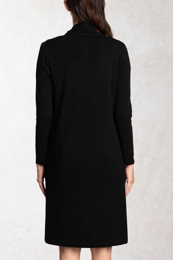 Black Kanazawa Cardigan With Side Slits
