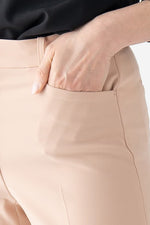 All-Season Material: Smart Stretch Pink Straight Pants