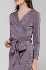 Lavender Wrap Dress