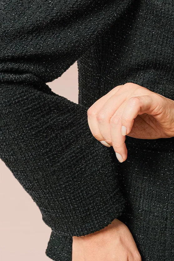 Stretch Lame Tweed: Tailored Jacket