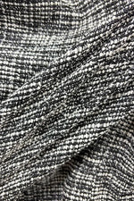 Stretch Lame Tweed: No-Collar Short Jacket