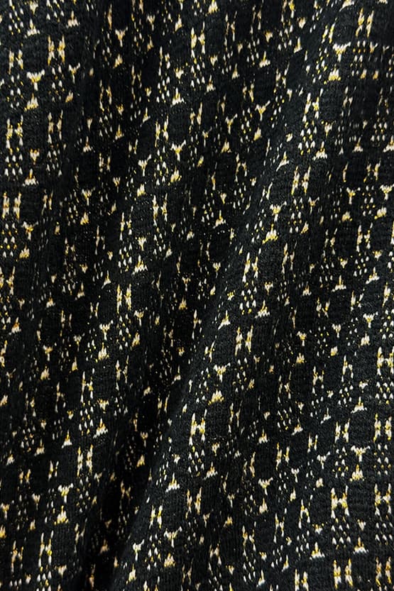 Jacquard: Jacquard Black Tailored Jacket