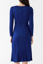 Royal Blue Gathered Dress (with Anti-Static Petticoat)