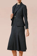 Stretch Lame Tweed: Tailored Jacket