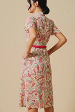 Stretch Chiffon: Stretch Chiffon Genesis Bowtie Shirt Dress