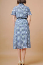 Stretch Chiffon: Stretch Chiffon Crystal Bow-Tie Shirt Dress