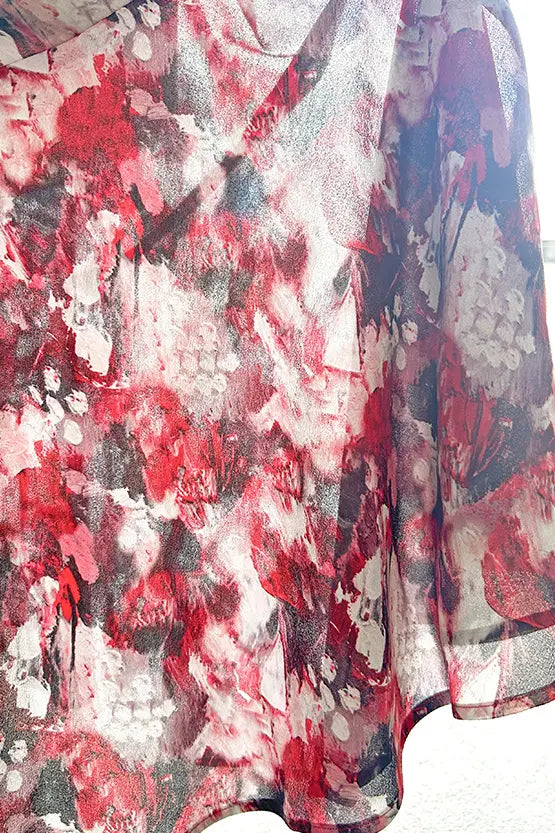 Stretch Chiffon: Passion Mandarin Long Mermaid Dress