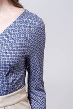 Cornflower Cache-Coeur Cocoon Dress