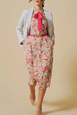 Stretch Chiffon: Stretch Chiffon Genesis Bowtie Shirt Dress