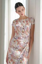 Stretch Ponte: Womanhood T-Dress With Sash