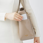 Oak Beige Vegan Enamel Airy Tote