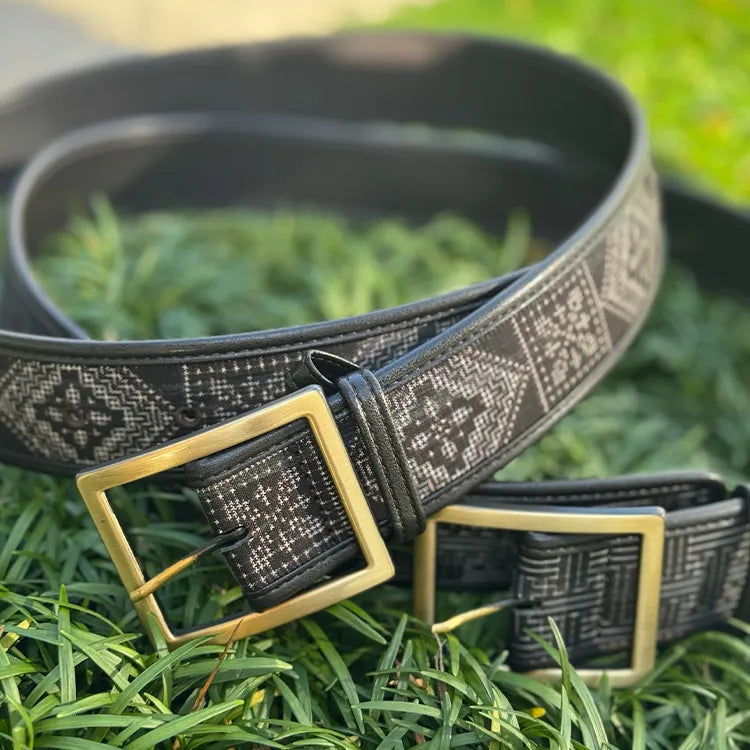 In our atelier where tradition meets innovation, master artisans meticulously craft each Oshima Tsumugi Belt with precision and care. This refined accent to your ensemble embodies Japan's exceptional craftsmanship and our unwavering attention to detail.