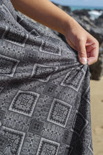 Oshima Tsumugi Design Stretch Jersey: Marilyn Dress