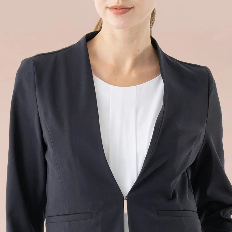 A V-neck that keeps your face looking neat