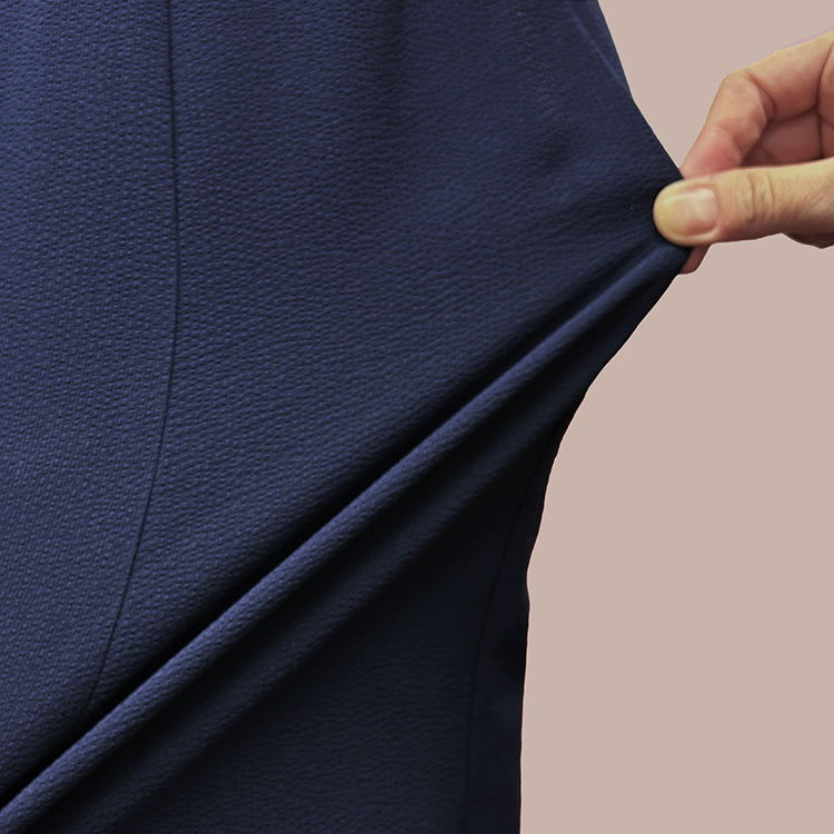 Elegantly flattering silhouette with cooling-touch stretch fabric for effortless comfort