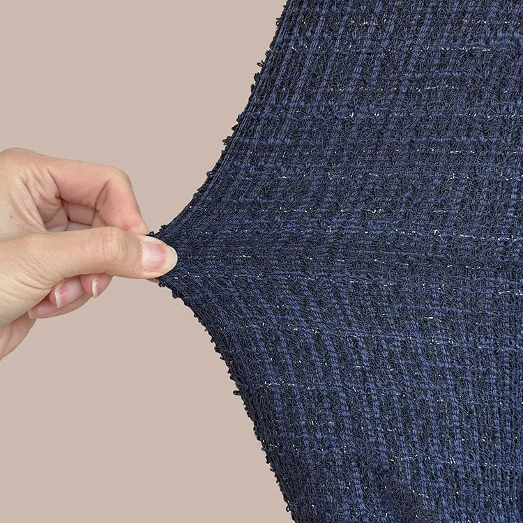 From lining to thread, every element stretches with you. Experience freedom of movement and elegant comfort that keeps tension away.