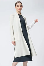 Washable Wool Knit: Long Line Cardigan