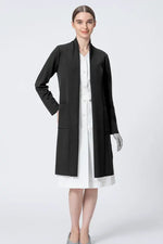 Washable Wool Knit: Long Line Cardigan