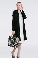 Washable Wool Knit: Long Line Cardigan