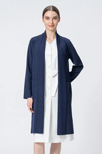 Washable Wool Knit: Long Line Cardigan