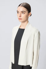 Washable Wool Knit: Short Line Cardigan