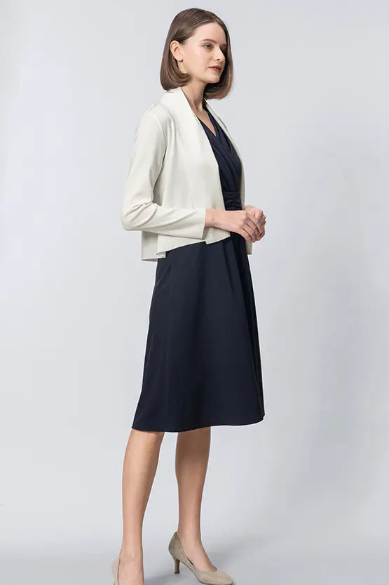 Washable Wool Knit: Short Line Cardigan