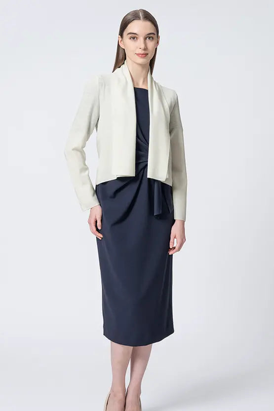 Washable Wool Knit: Short Line Cardigan