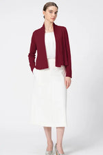 Washable Wool Knit: Short Line Cardigan