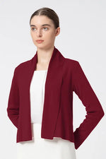 Washable Wool Knit: Short Line Cardigan