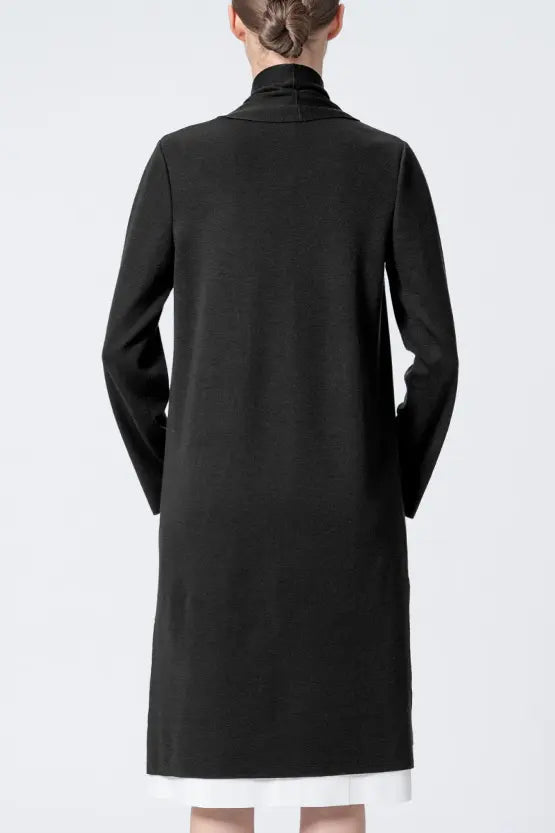Washable Wool Knit: Long Line Cardigan
