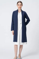 Washable Wool Knit: Long Line Cardigan