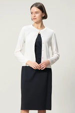 Soft Touch Knit: Crew Neck Cardigan